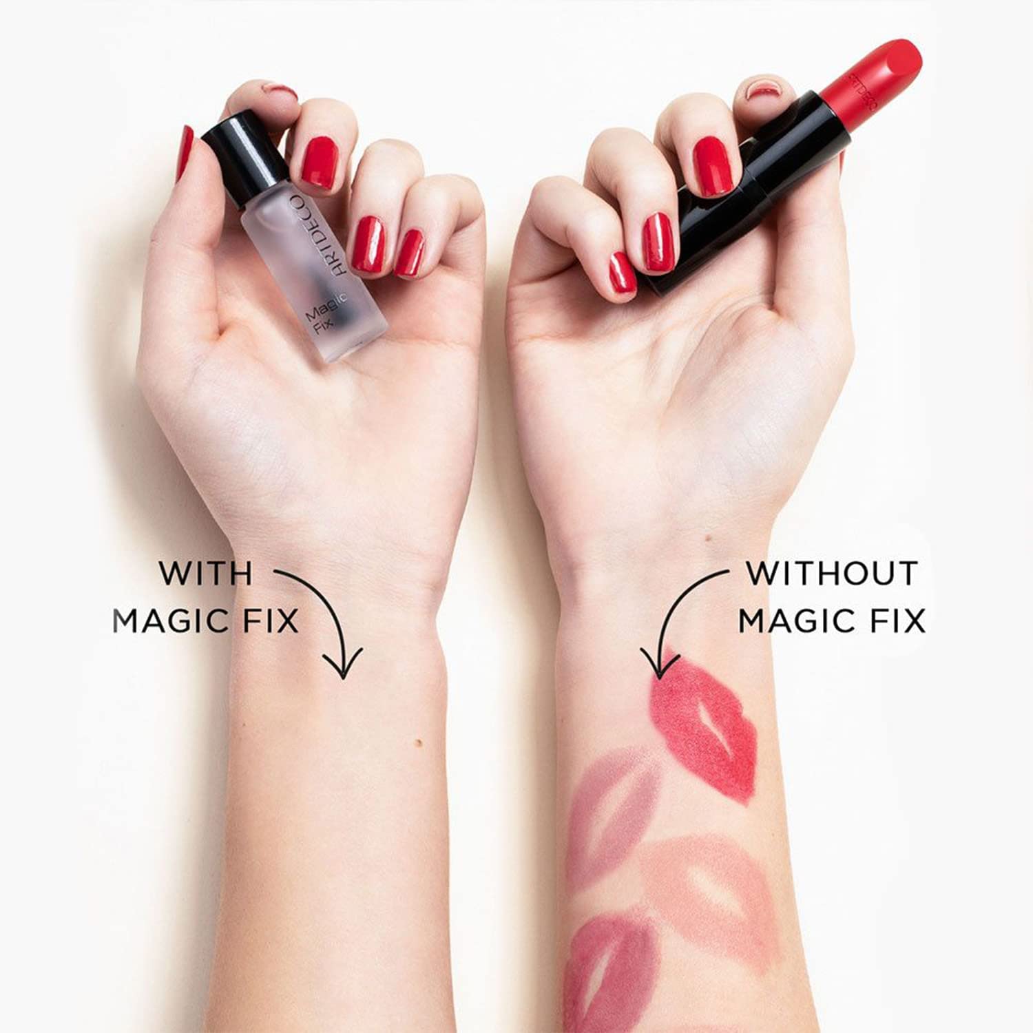 ARTDECO Magic Fix prevents transfer to cups and collars.