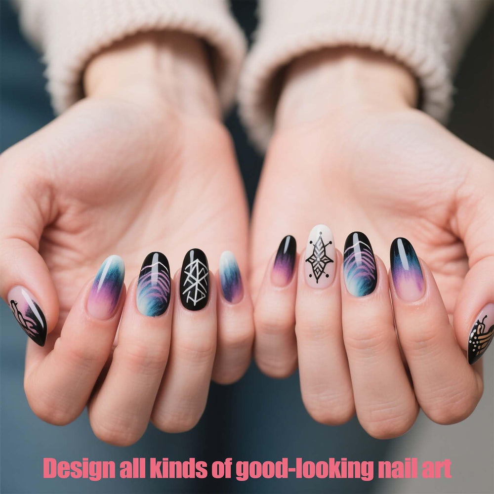 Artdone color-palette-nail-art organized swatches for color testing and blending ideas.