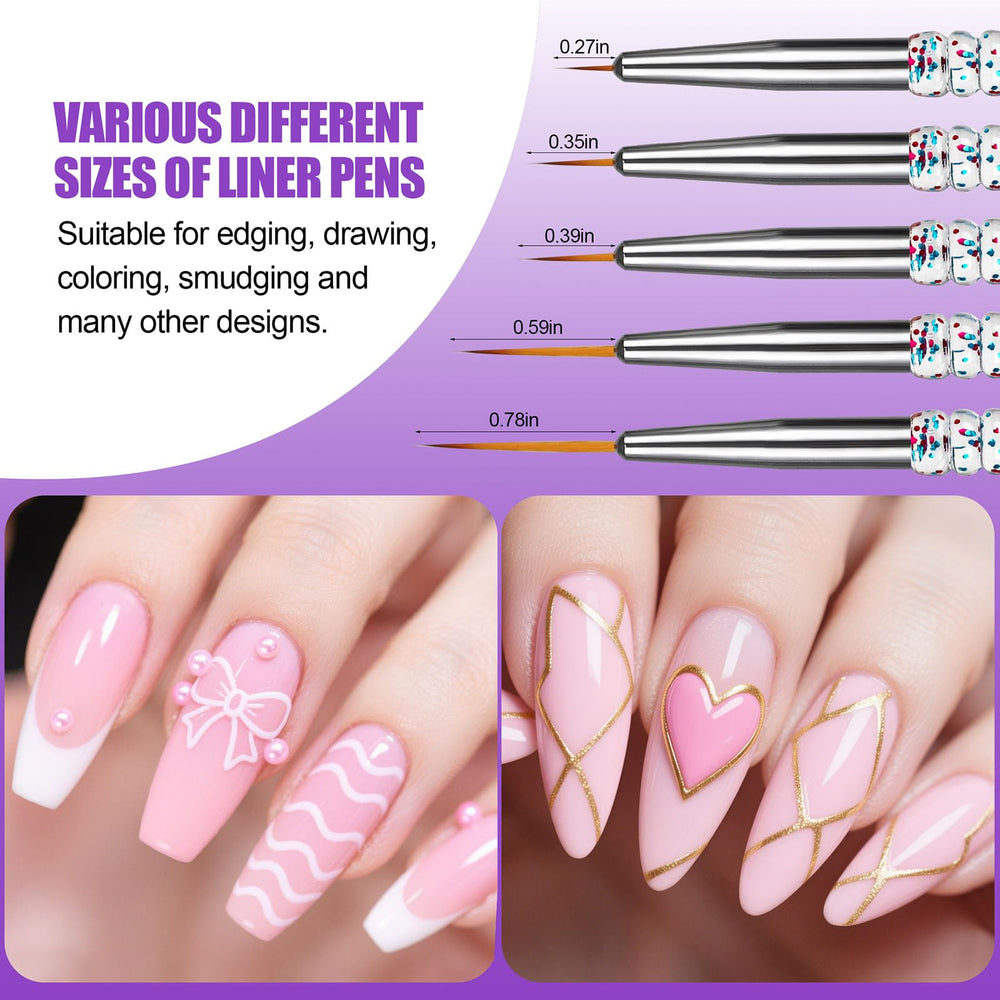 Artdone dotting tools closeup for precise dots in nail art