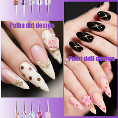 Artdone long lines striping brushes deliver crisp nail patterns