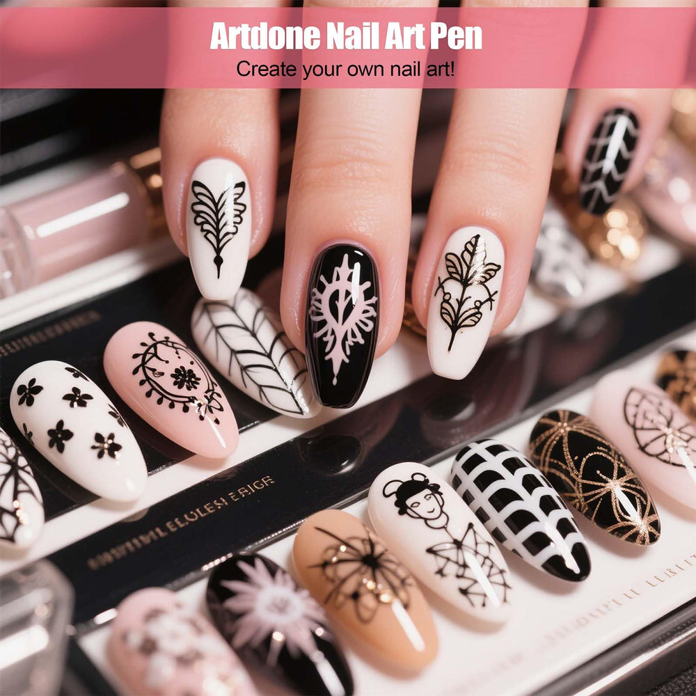 Artdone nail-art-painting-brushes for gel polish providing smooth application.