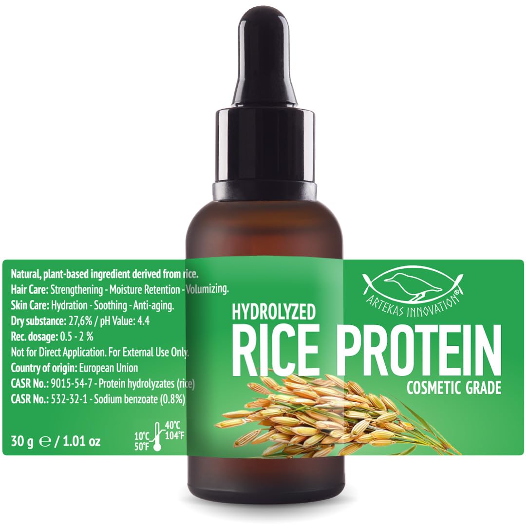 Proteína de arroz hidrolizada de Artekas Innovation en botella de 30 g para uso cosmético