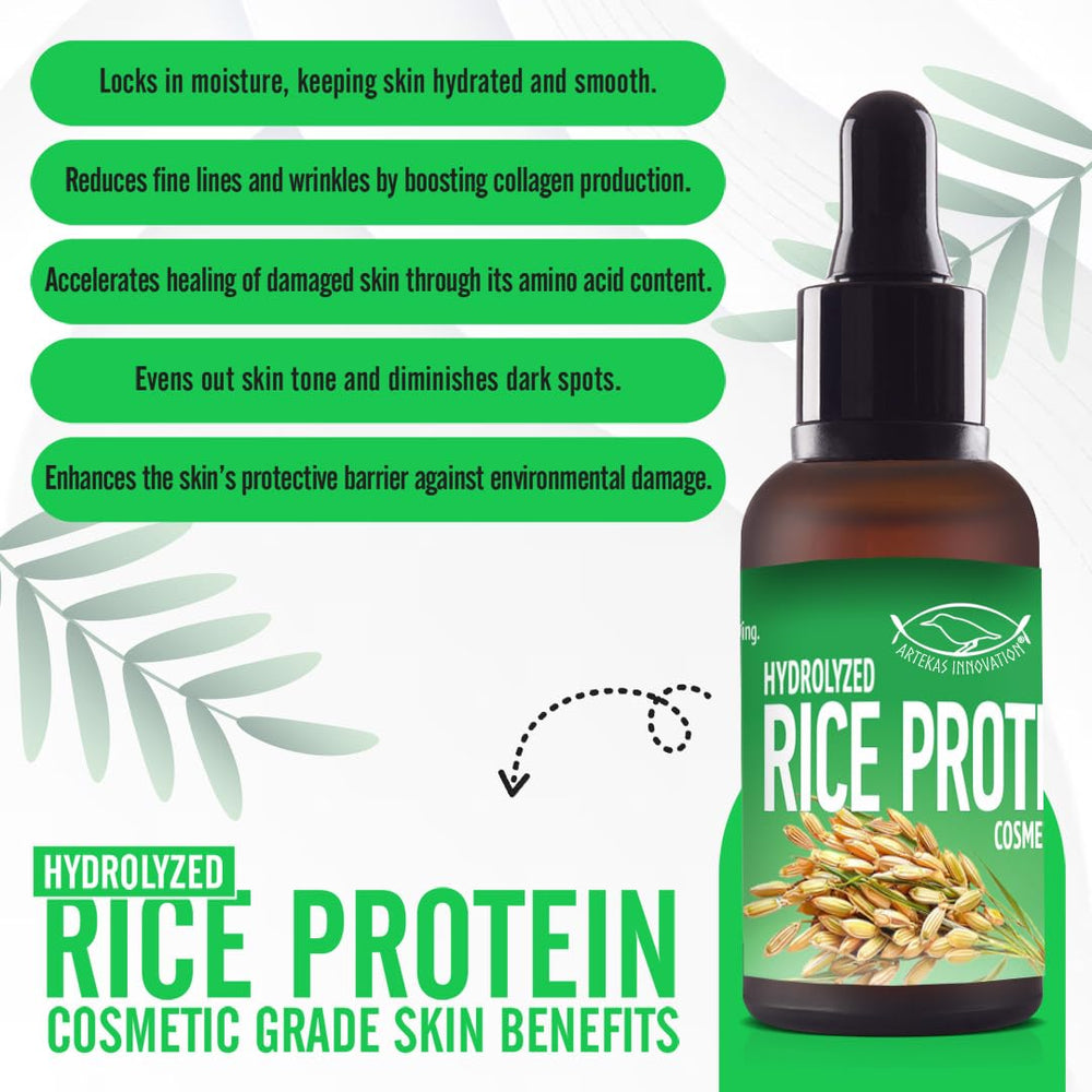 Envase práctico para preparar cosméticos caseros con proteína de arroz hidrolizada