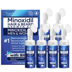 Artimore 5% Minoxidil Foam bottle close-up for reliable hair growth support.