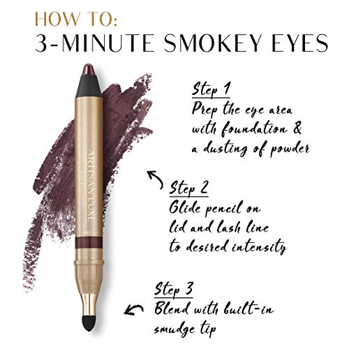 Artisan L'uxe Velvet Eyeliner waterproof formula for lasting smoky effect.
