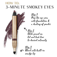Artisan L'uxe Velvet Eyeliner waterproof formula for lasting smoky effect.
