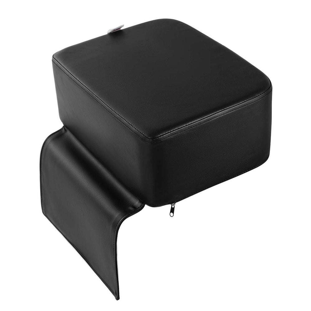 Artist hand portable booster seat elevates child height for comfortable interactions