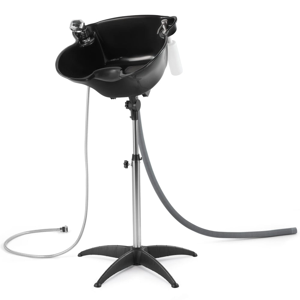 Artist hand Shampoo Bowl adjustable-height design for comfortable client washing.