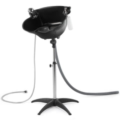 Artist hand Shampoo Bowl adjustable-height design for comfortable client washing.