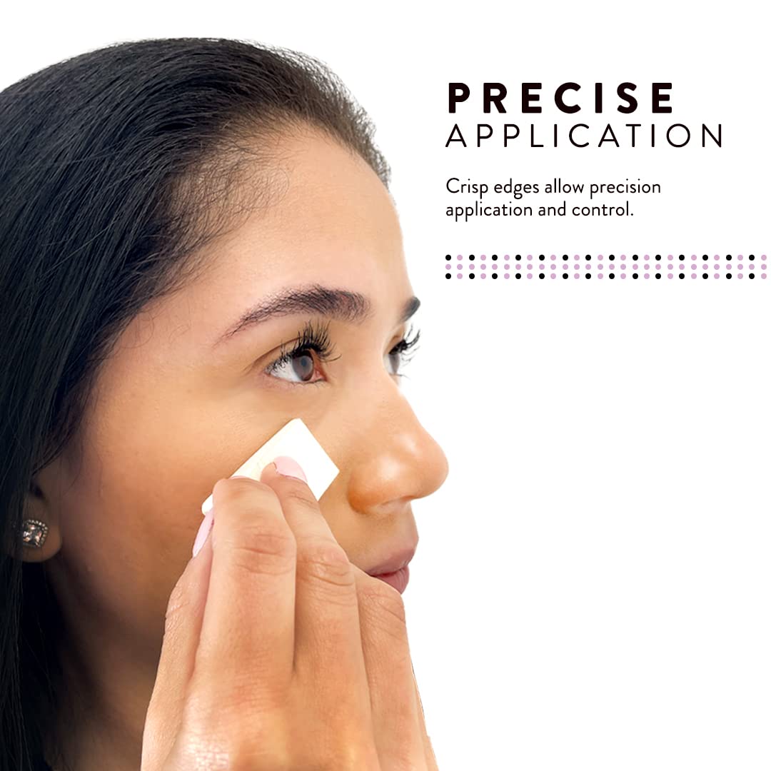 Artist's Choice triangle sponge for eye-shadow blending with crisp edge control.