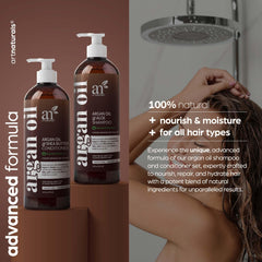 Artnaturals argan oil conditioner tube adds shine and detangling ease.