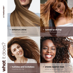 Artnaturals argan oil formula nourishes hair during styling