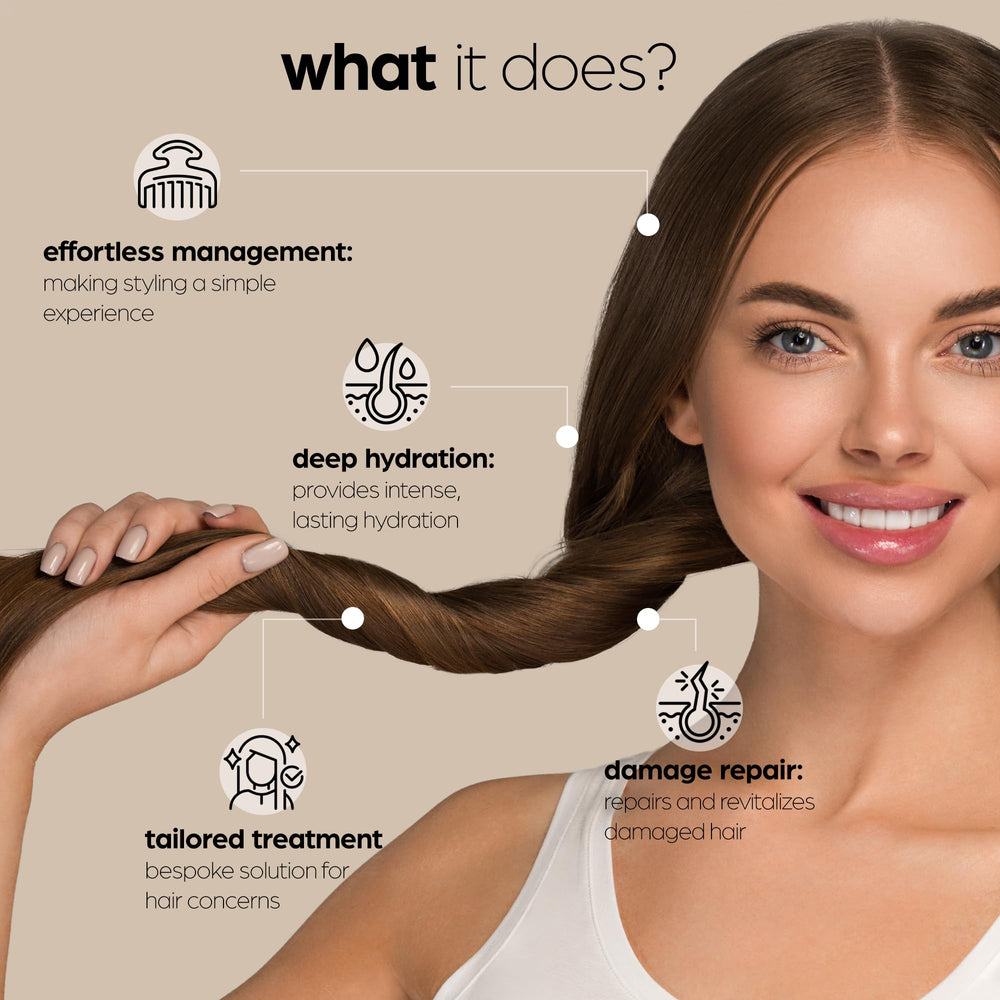 Artnaturals Argan Oil Leave-In Conditioner being applied enhances manageability and detangles.