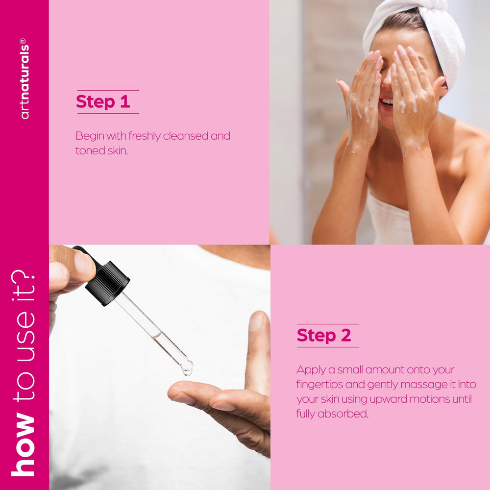 artnaturals Collagen Booster Serum packaging image conveys premium vegan formulation