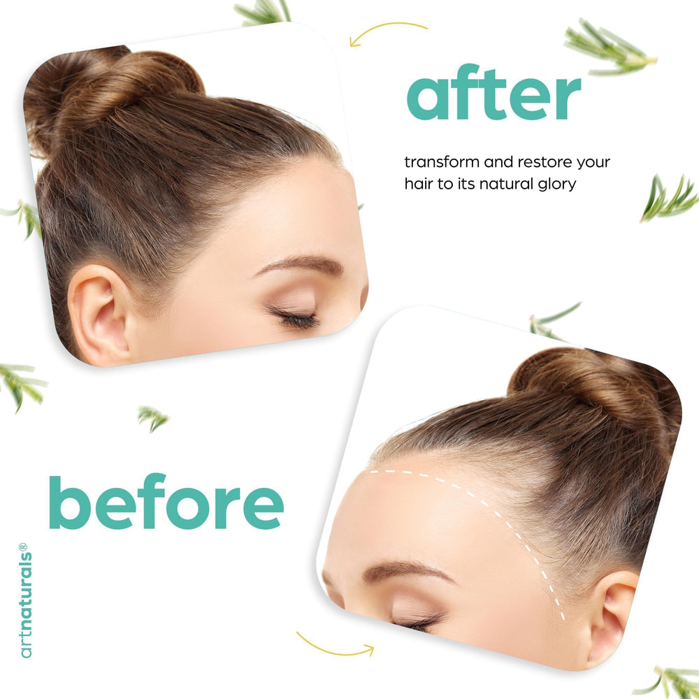 Artnaturals hair shine closeup reveals vibrant, healthy-looking strands after use