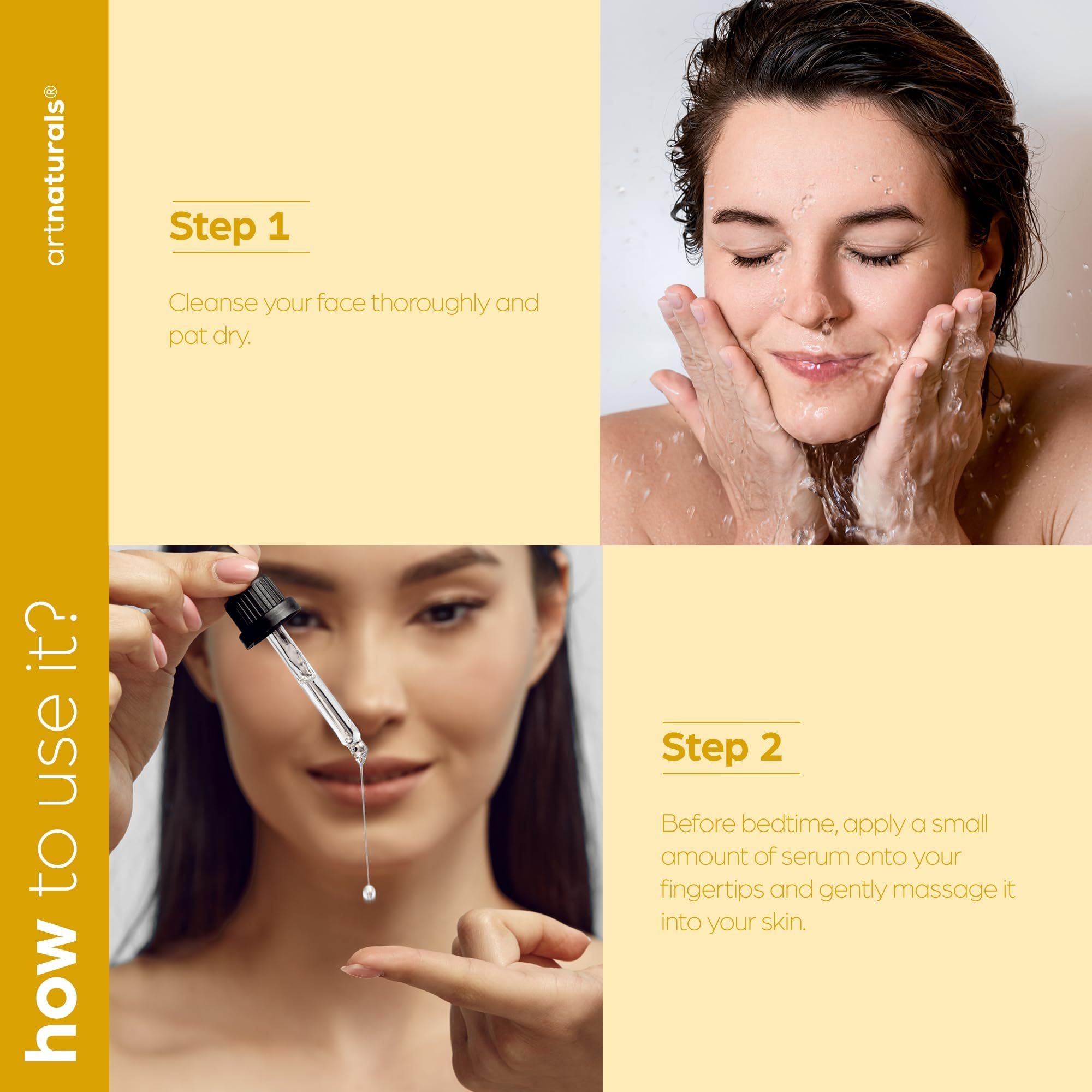 artnaturals Lactic Acid + AHA serum designed for dry skin care