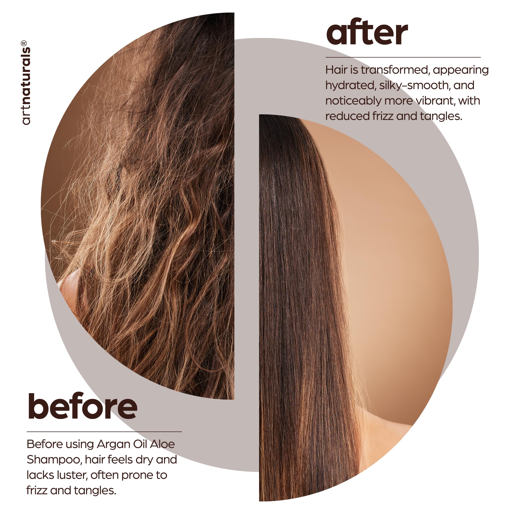 Artnaturals Moroccan Argan Oil Shampoo supports anti-aging hair care.