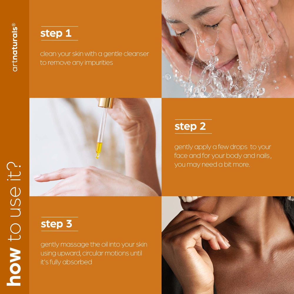 Artnaturals Silky-texture oil ideal for multi-use skin and hair care.
