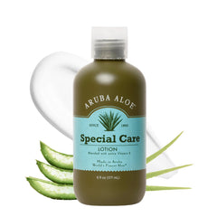 Aruba Aloe Special Care Lotion bottle view highlights compact hydration on the go