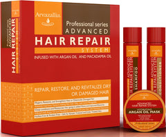 Arvazallia Advanced Hair Repair Shampoo bottle, sulfate-free formula for damaged hair