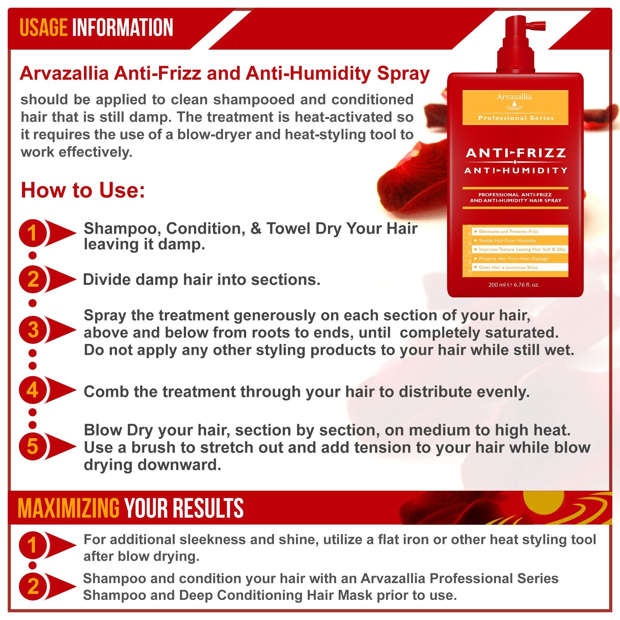 Arvazallia color-treated formula maintains vibrancy while conditioning.