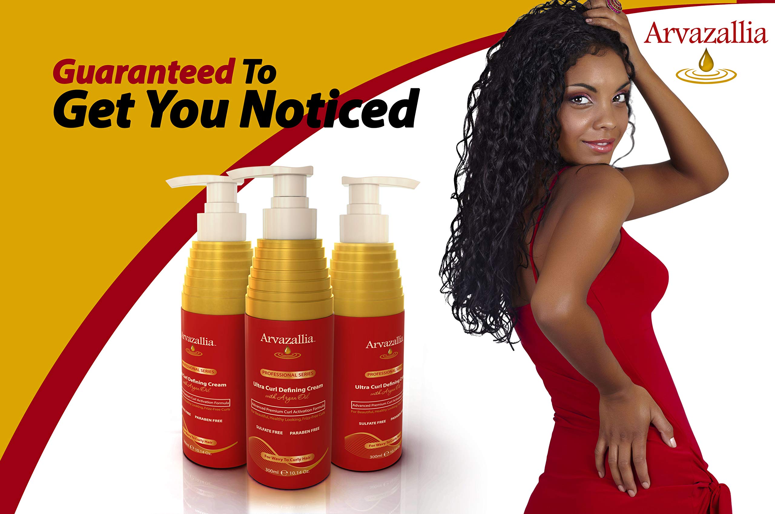 Arvazallia hair-care routine step image of product being applied during styling.