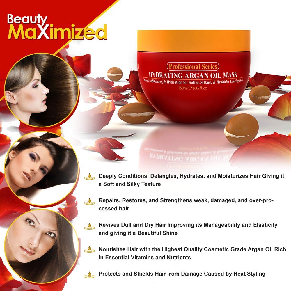 Arvazallia hair mask demonstrates salon-ready shine and controlled frizz.