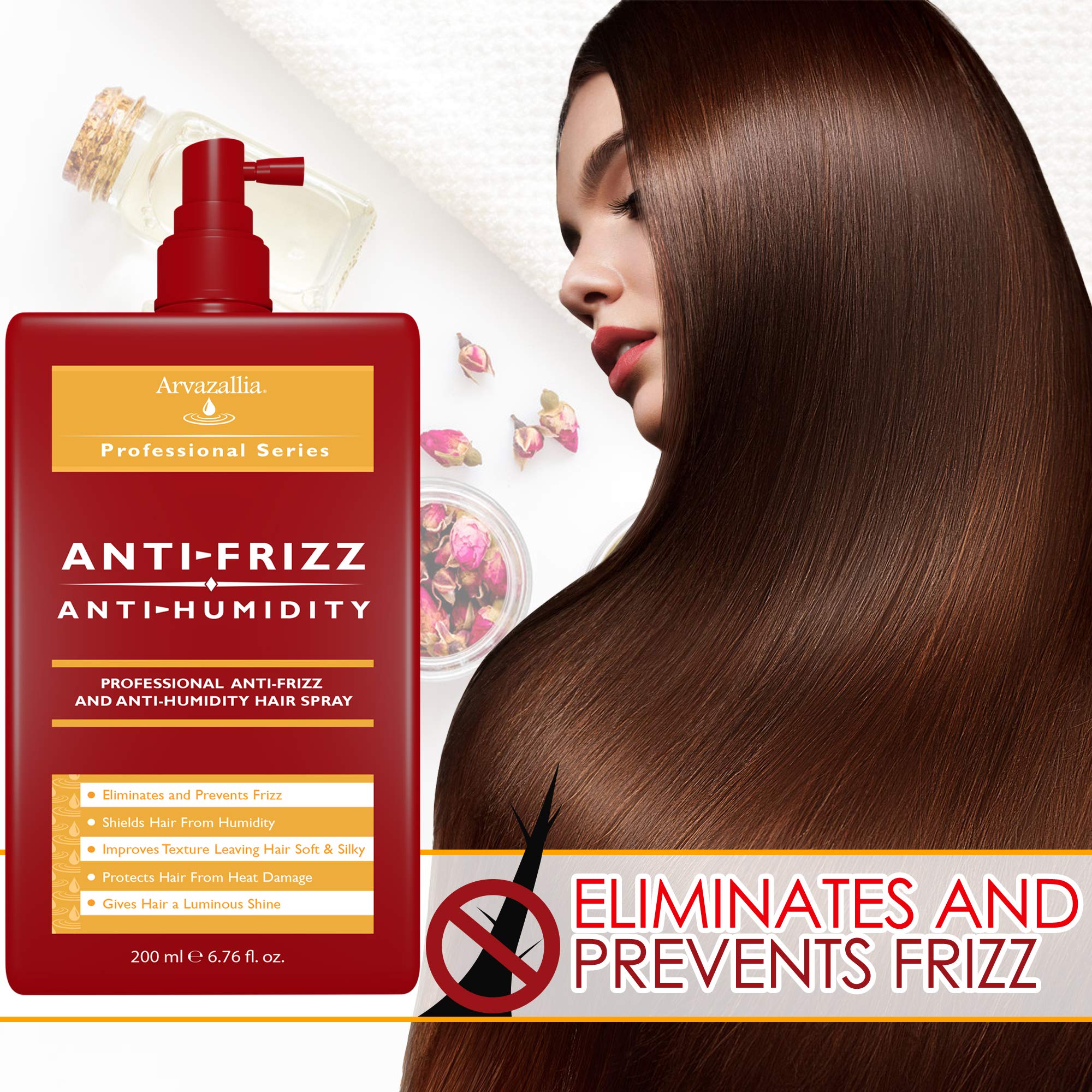 Arvazallia humidity-shield spray on hair blocks humidity effectively.
