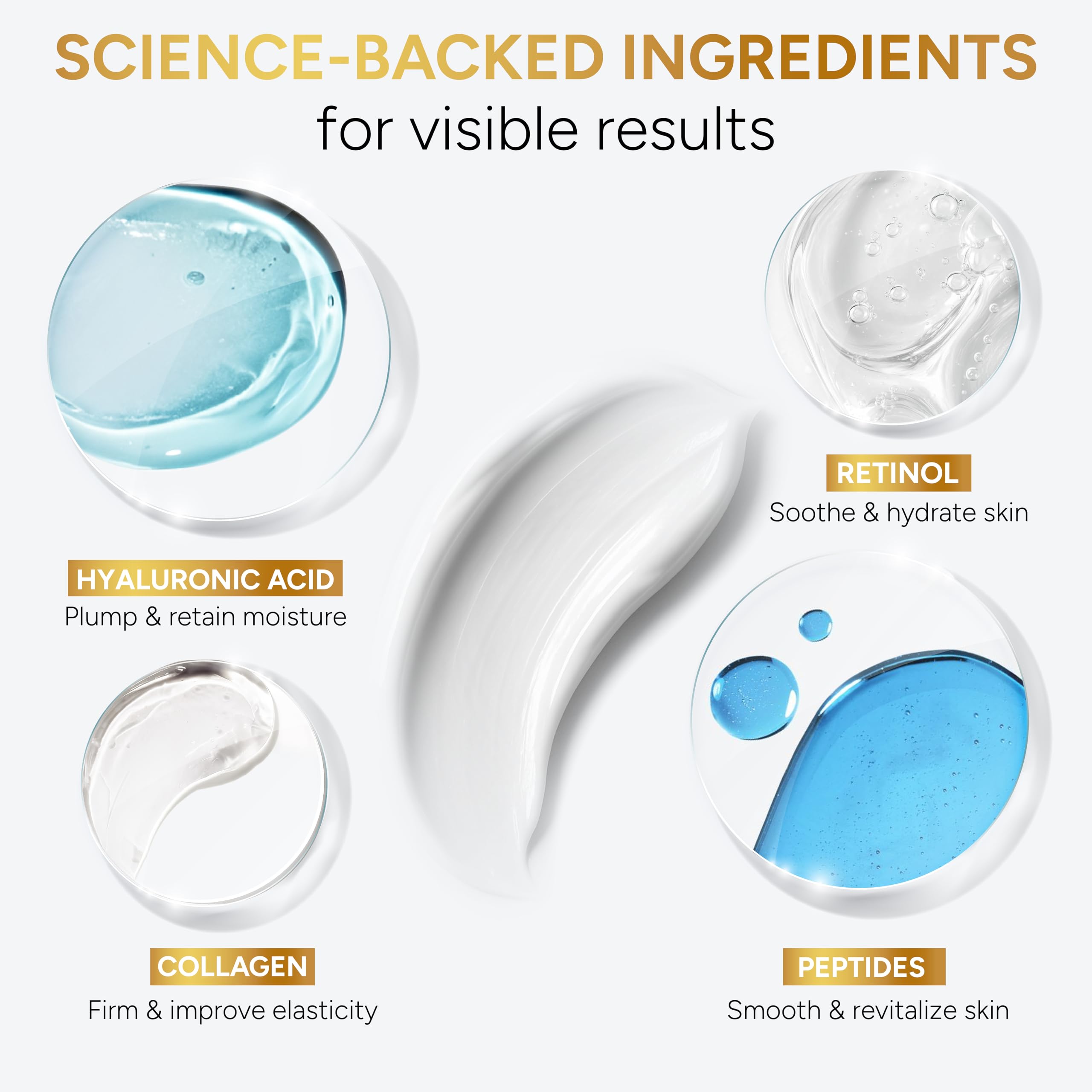 Arvesa Retinol Cream neck-decollete visual suggests tightening and smoother contours