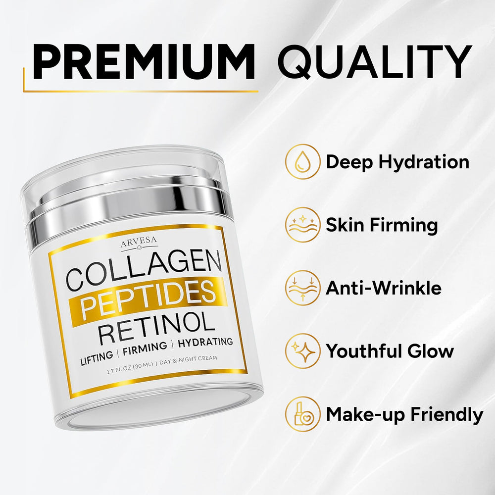 Arvesa Retinol Cream night-application showcases a calming, skin-restorative finish