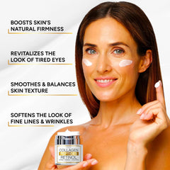 Arvesa Retinol Cream texture swatch shows creamy finish for hydrated, firmer skin