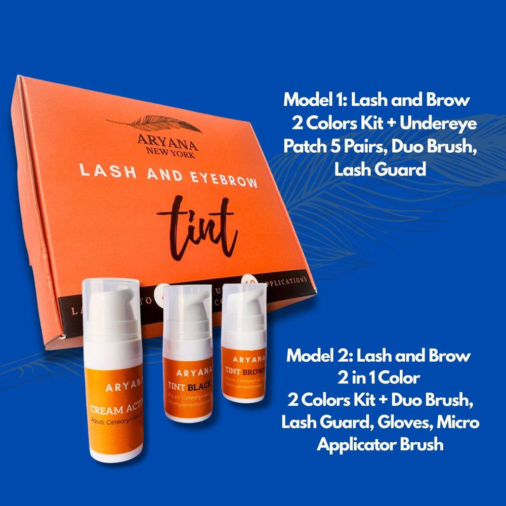 ARYANA NEW YORK lash-brow kit packaging open view highlighting premium materials