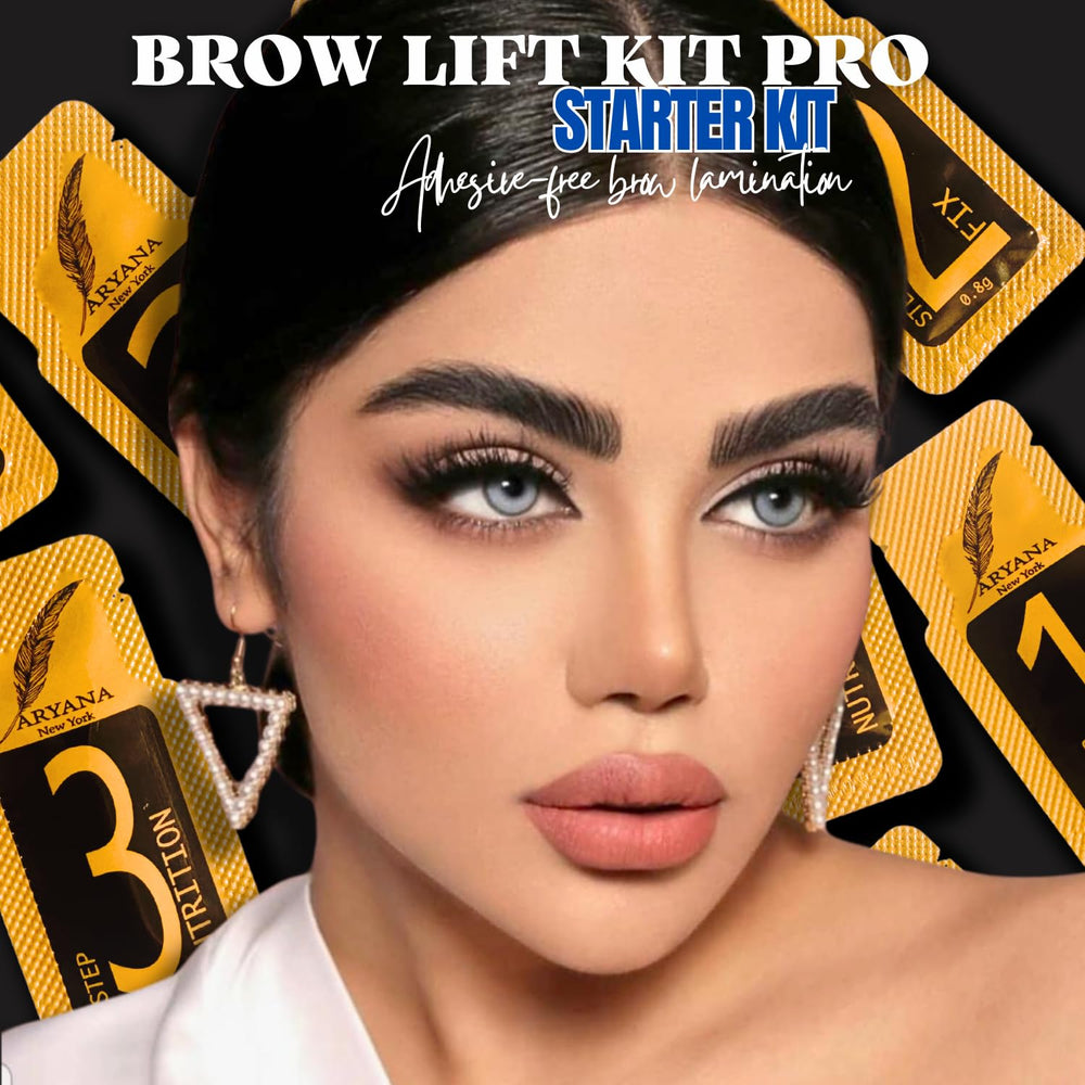 ARYANA NEW YORK Brow Lamination Starter Kit features three sachets for a quick 3-step process