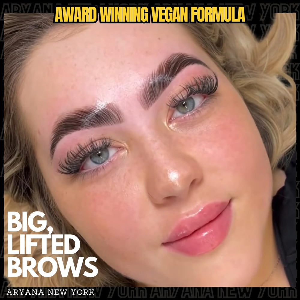 ARYANA NEW YORK duo brush and micro applicators for precise lift and shaping.