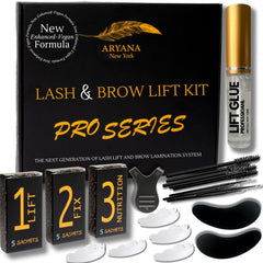 ARYANA NEW YORK lash lift and brow lamination kit open box shows contents for beginners