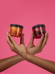 As I Am Curl Color Kit copper burgundy color glow effect enhances styling versatility.