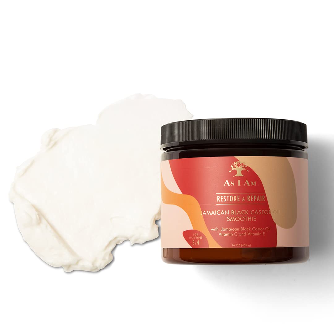 As I Am Jamaican Black Castor Oil Smoothie promotes defined, hydrated curls with lightweight feel