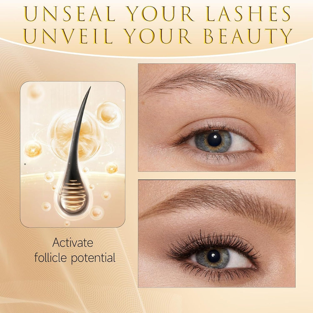ASAMO eyelash serum application brush in use for nightly lash boost