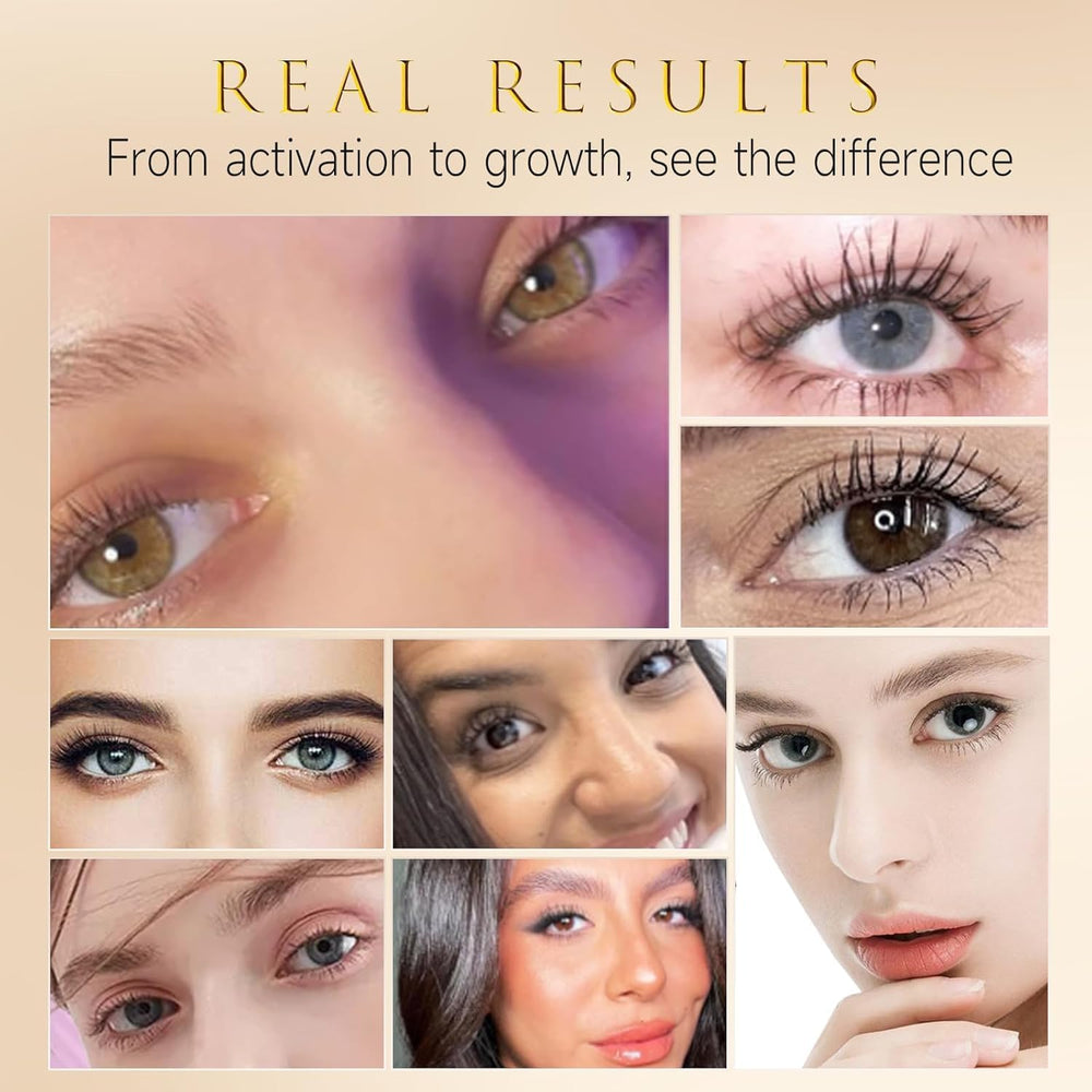 ASAMO eyelash serum elegant packaging on vanity reflecting premium beauty
