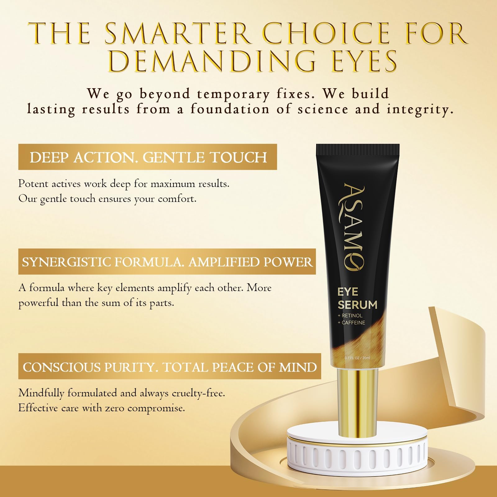 ASAMO packaging design image communicates premium daily care.