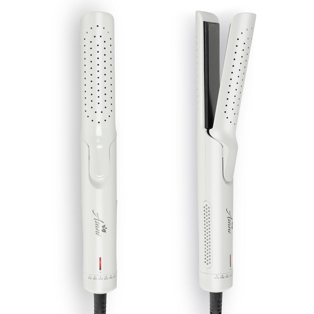 Asani 360° Airflow Styler cooling fan enables rapid, secure hair contact.