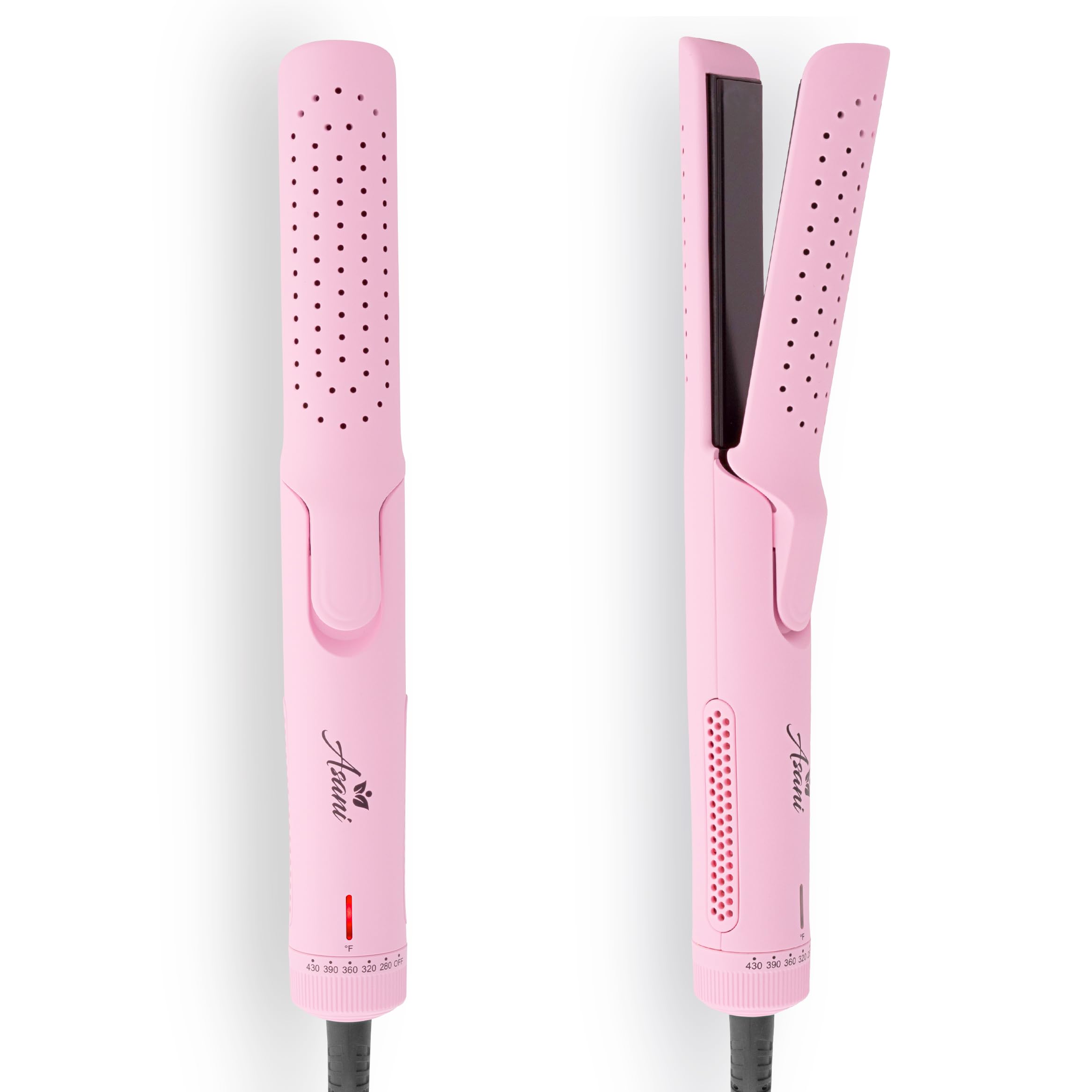 Asani 360° Airflow Styler pink front view enables quick styling