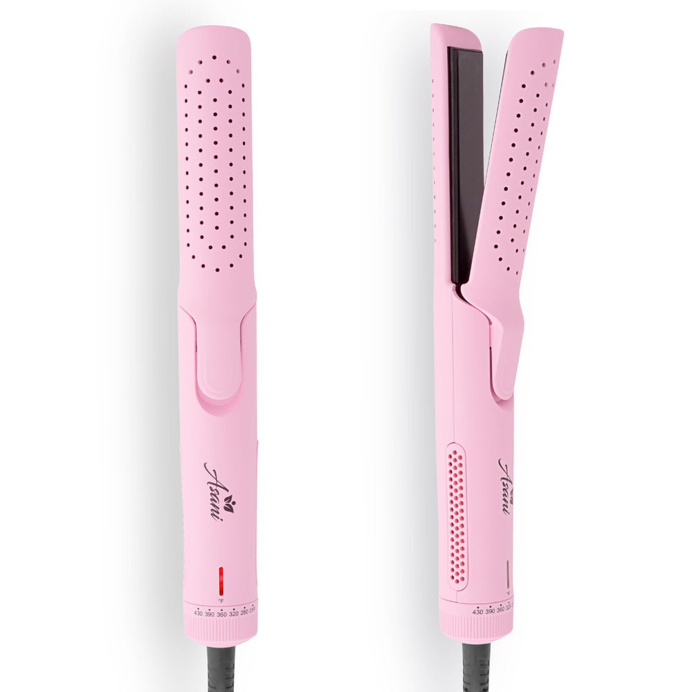 Asani 360° Airflow Styler pink front view enables quick styling
