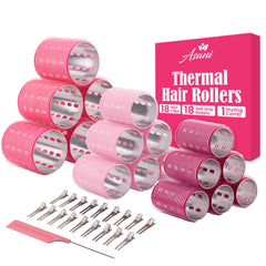 Asani rodillos térmicos 37 piezas para crear rizos duraderos y con volumen.