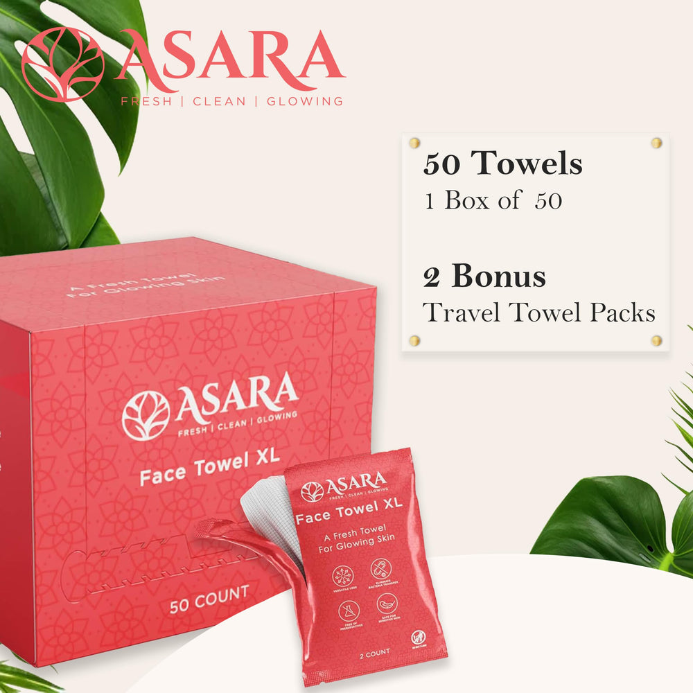 ASARA unscented face wipes safe for sensitive skin