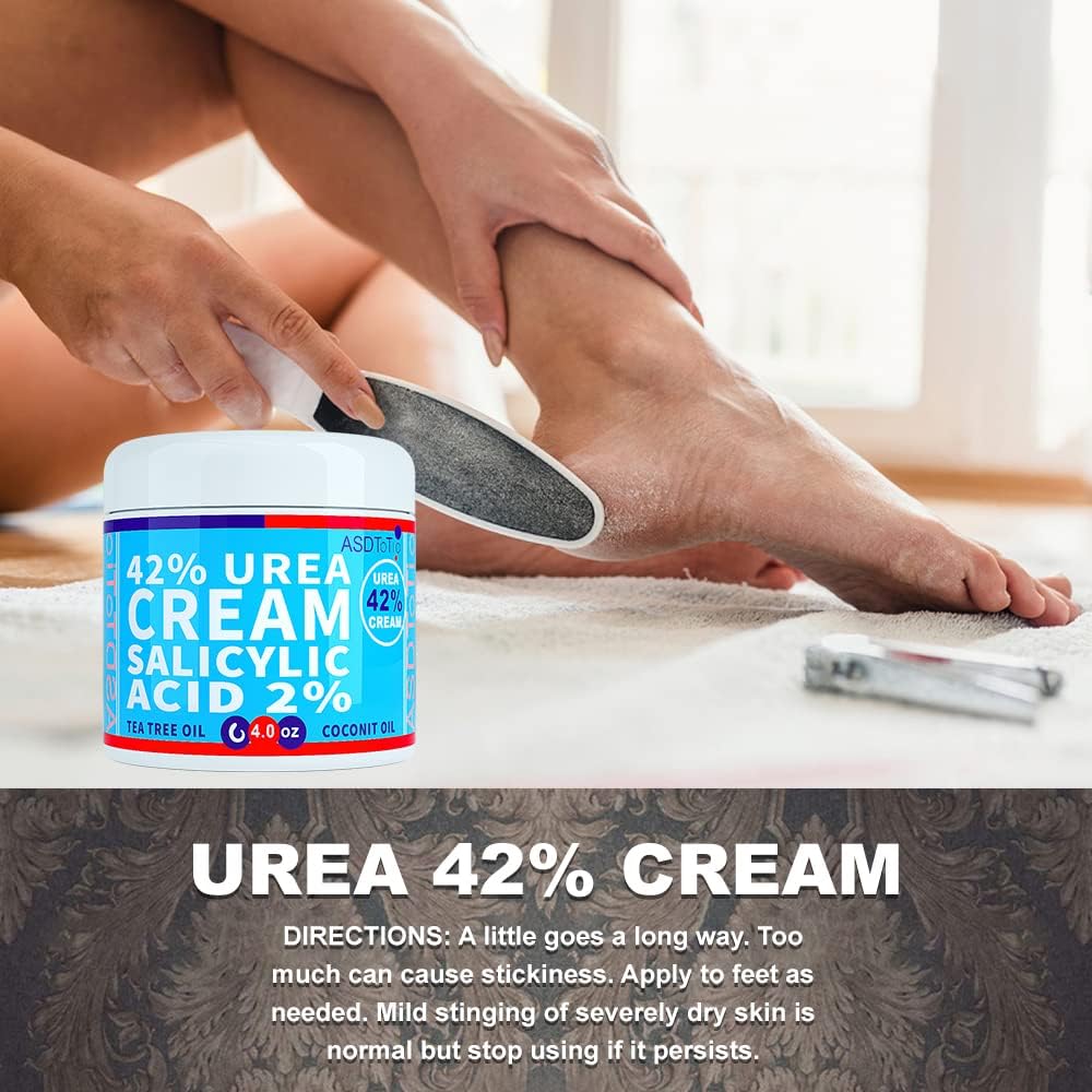 ASDToTio Urea Cream on bathroom counter for daily care