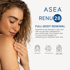 Asea RENU28 redox gel packaging box for compact travel and easy routine.