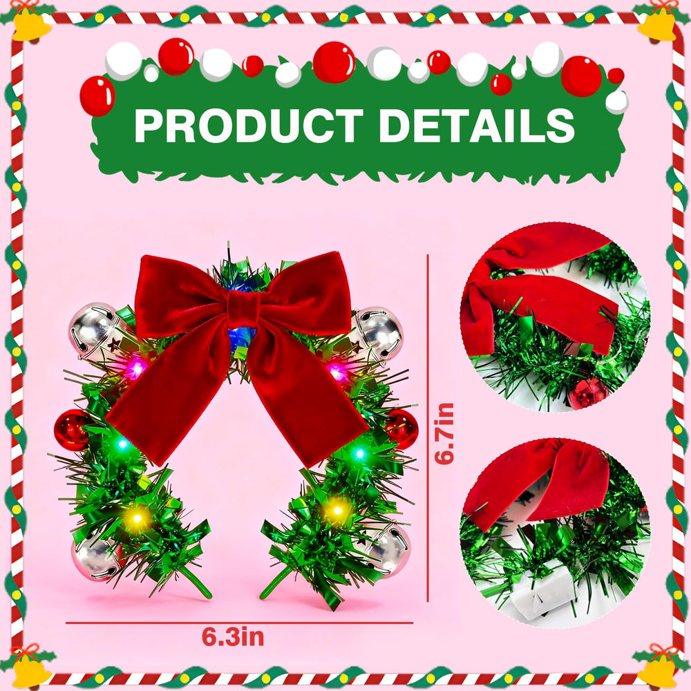 Asekonc Light Up Christmas Ball Headband offers durable, comfortable wear for long celebrations