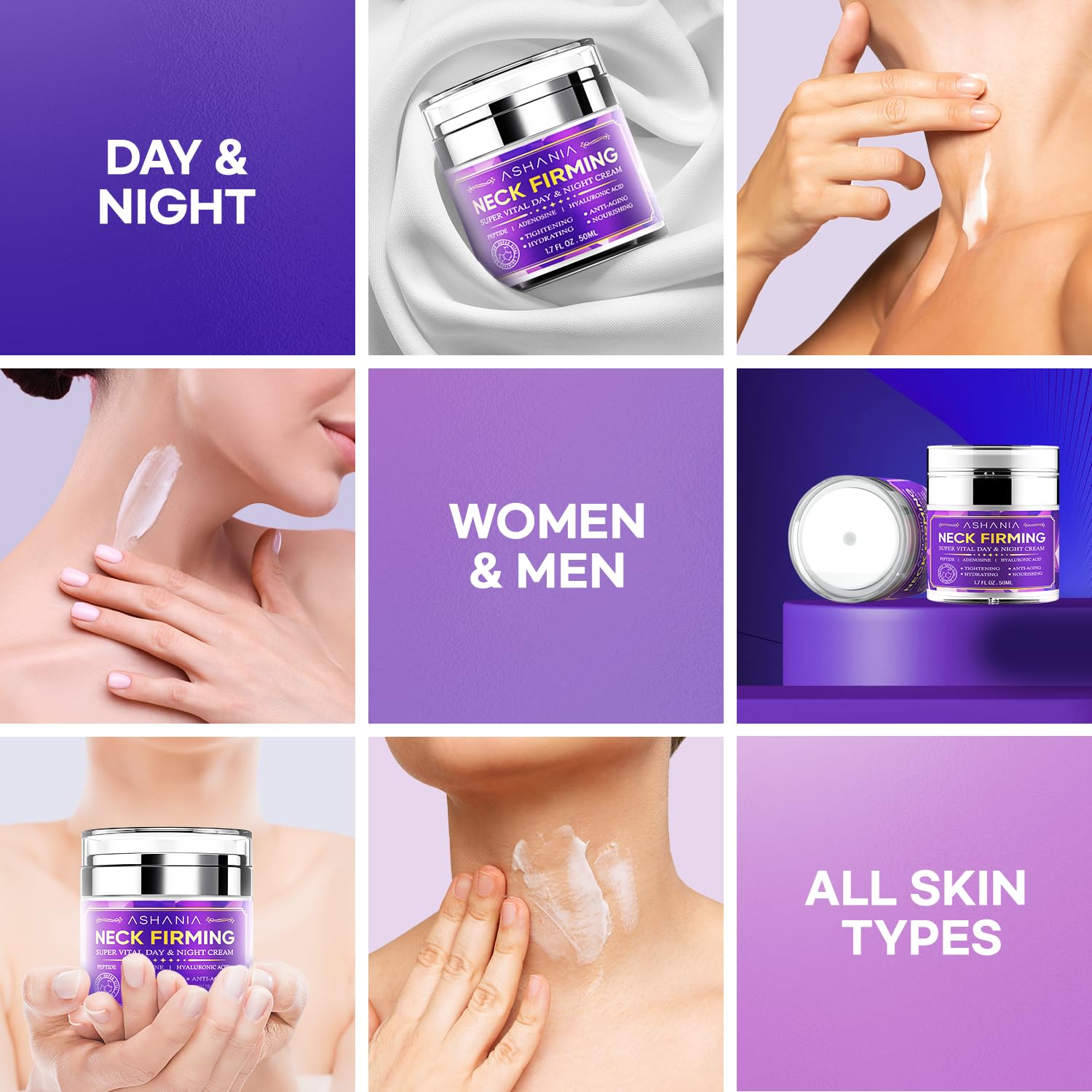 Ashania ingredients peptide complex closeup highlighting anti-wrinkle potential