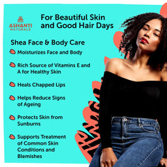Ashanti Naturals Bouffants & Broken Hearts application shows creamy spread for hair and skin